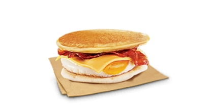 Bacon, Egg, & Cheese Pancake Sandwich