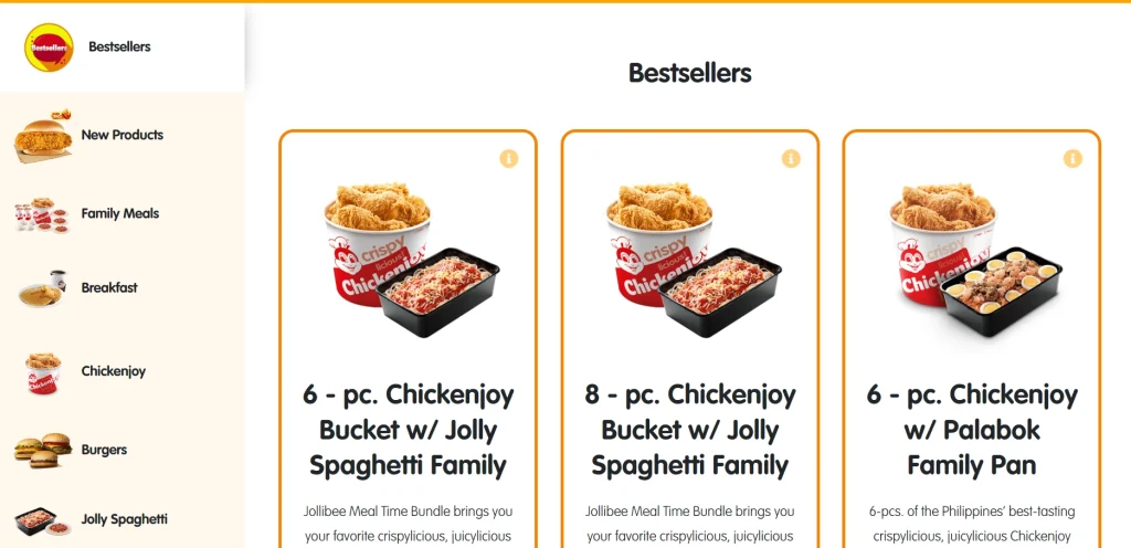 Jollobee menu Prices Philippines