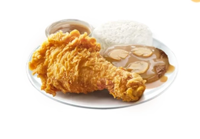 1 - pc. Chickenjoy with Burger Steak