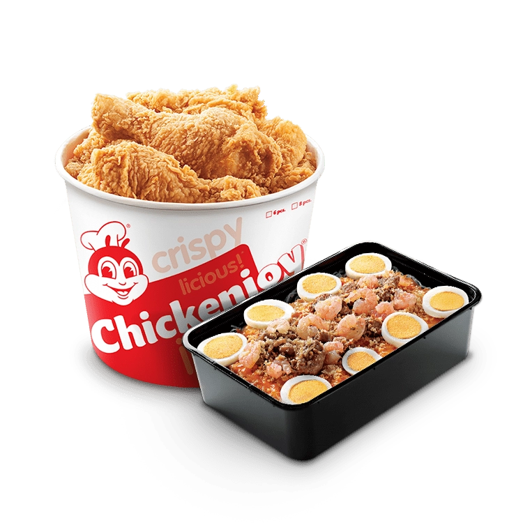 6 PC CHICKENJOY WITH PALABOK FAMILY PAN AT JOLLIBEE