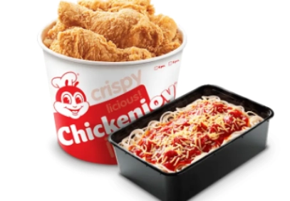 8 PC CHICKENJOY BUCKET WITH JOLLY SPAGHETTI FAMILY